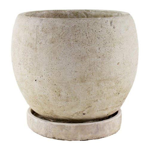 SYNDICATE HOME & GARDEN 7912-04-901 Slate Round Planter, 5-3/4-Inch