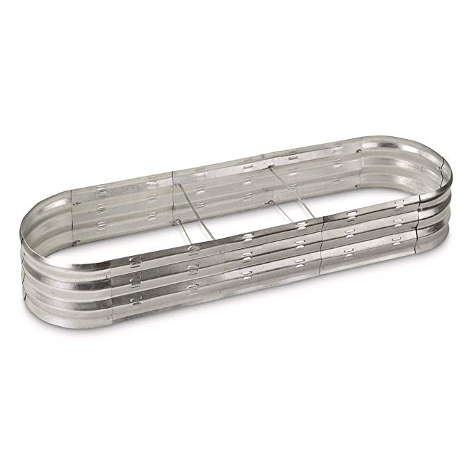 CASTLECREEK Oval Galvanized Steel Planter Box