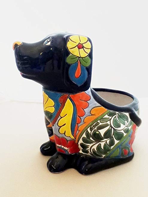 Talavera Dog Planter (Multi)