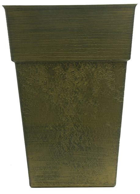 Listo AOS16000P54 Avino Square Planter, 16-Inch, Celtic Bronze