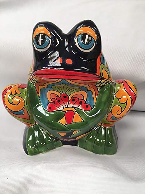 TALAVERA FROG PLANTER (SMALL)