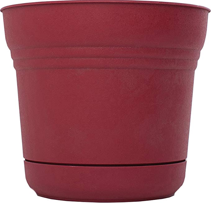 Bloem SP1012 Saturn Planter, 10-Inch, Union Red