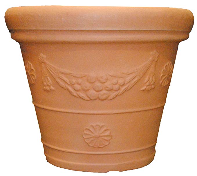 Tusco Products GP26WTC Garland Planter, 26-Inch Diameter, Washed Terra Cotta