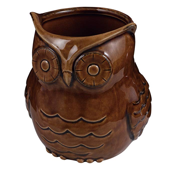 Grasslands Road Owl Planter, Ceramic, 5-Inch, 3-Pack