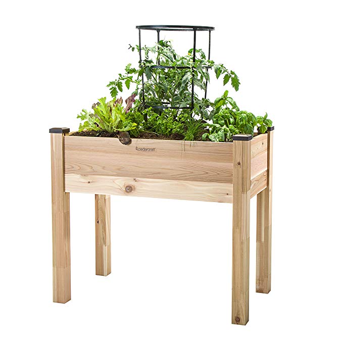 CedarCraft Elevated Cedar Planter (18