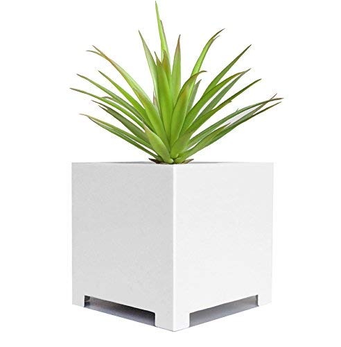 Alora Cube Planter - White - 10