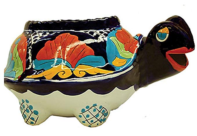 TALAVERA BOCONA TURTLE PLANTER (MULTI)