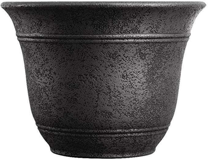 Listo 16-Inch Sierra Planter, Black Onyx