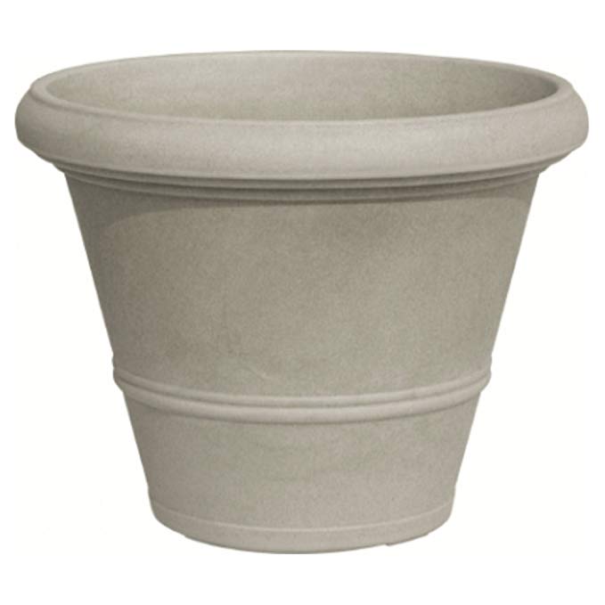 Marchioro 369400 Round Planter Pot, 23.5-Inch, Havana