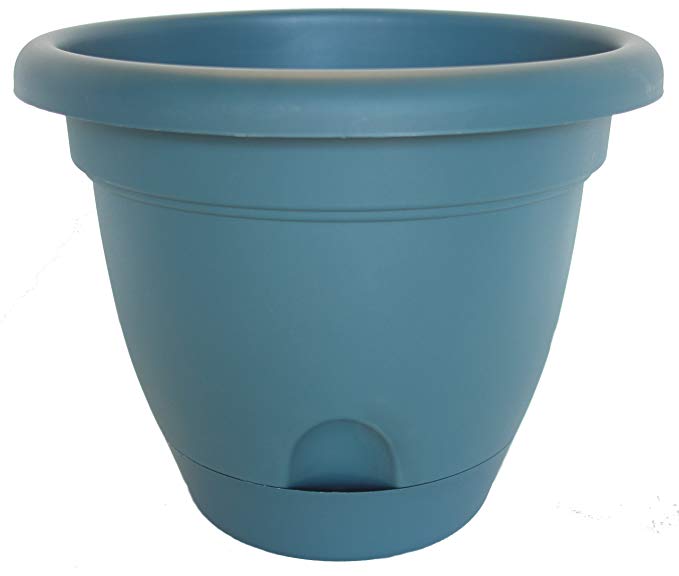 Bloem Living LP0848 Lucca Self-Watering Planter, 8-Inch, Turbulant