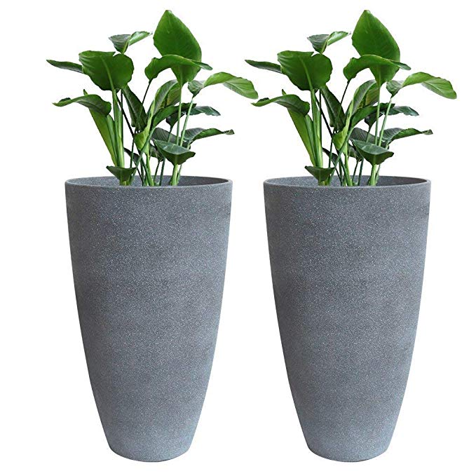 Tall Planters Set 2 Flower Pots, 20