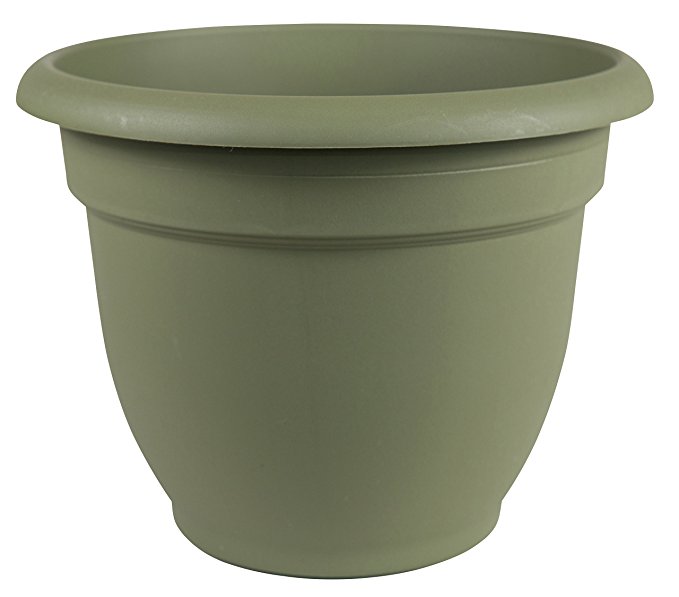 Bloem Fiskars 20 Inch Ariana Planter with Self-Watering Grid, Thyme Green