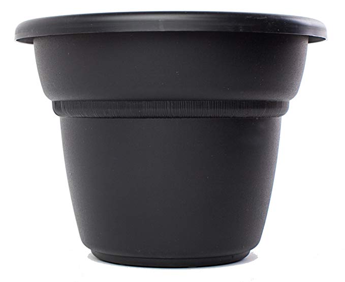 Bloem MP2428-00 Milano Planter, 28-Inch, Black