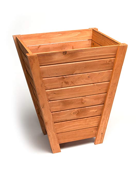 DeVault Enterprises DEVBP234 Tall Wooden Planter 17.5