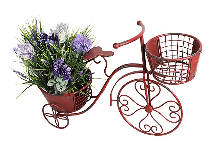 Attraction Design HG1101 Metal Nostalgia Yard Bike Planter