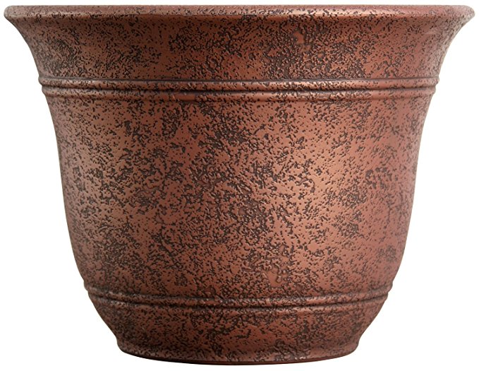 Living Accents SRA16001P05 Sierra Planter, Rustic Redstone, 16-Inch Width