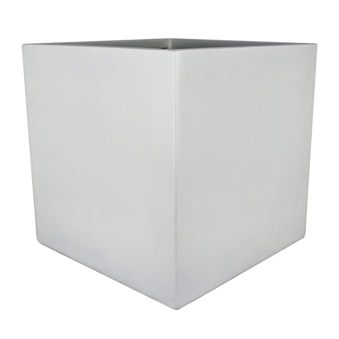 Basel Square Cube Fiberglass Planter Box (L:12