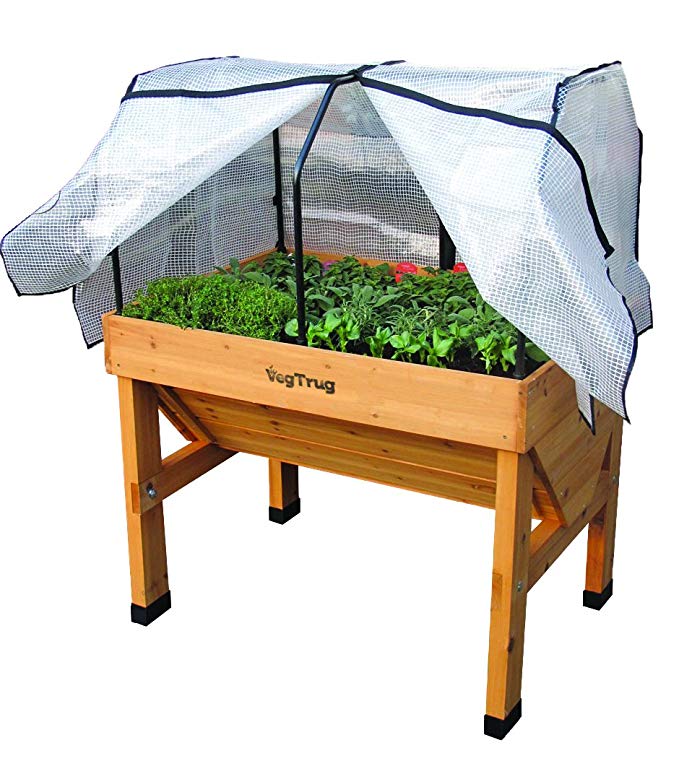 Vegtrug Small Wall hugger Greenhouse Frame and PE cover