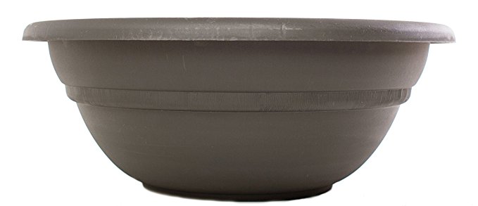 Bloem MB2124-60 Milano Planter Bowl, 24-Inch, Peppercorn