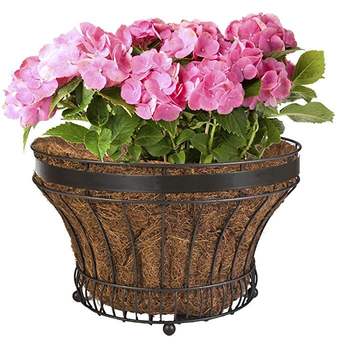 CobraCo FLPLQEP-BZ Queen Elizabeth Parasol Bronze Floor Planter