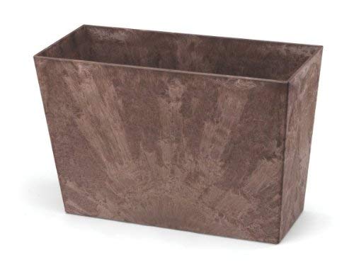 Novelty 35237 Long Ella Planter, Teak, 23-Inch