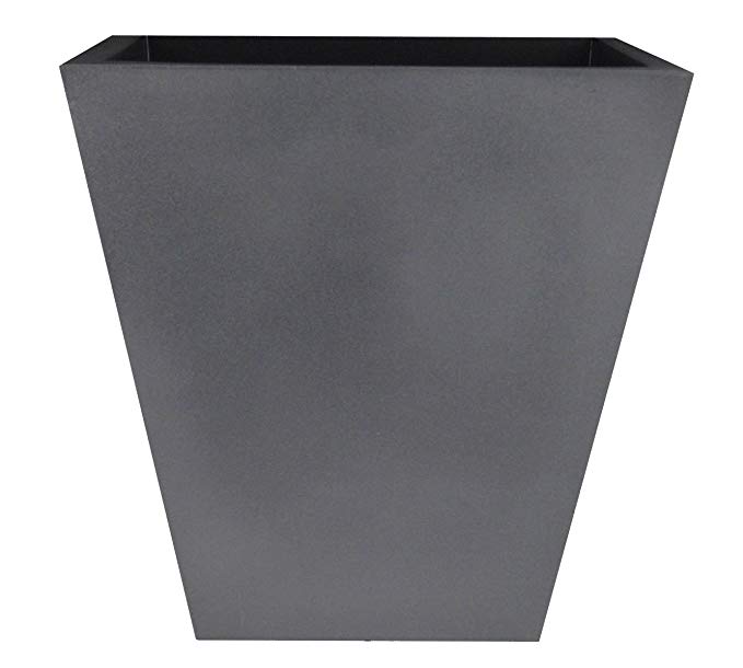 Tusco Products CT18SL Cosmopolitan Square Garden Planter, 18-Inch, Slate