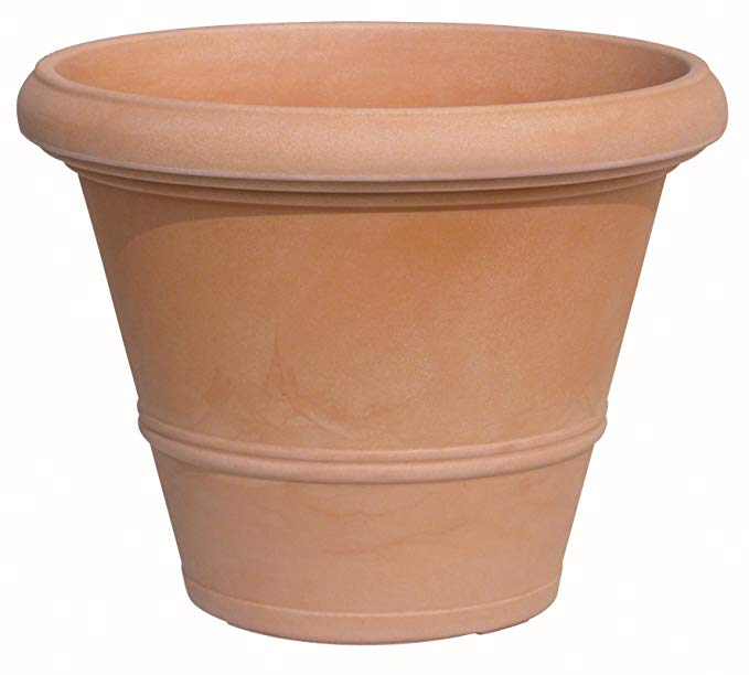 Cuenca 360179 Round Planter Pot 70, 27.5 by 20.75-Inch, Terra Cotta