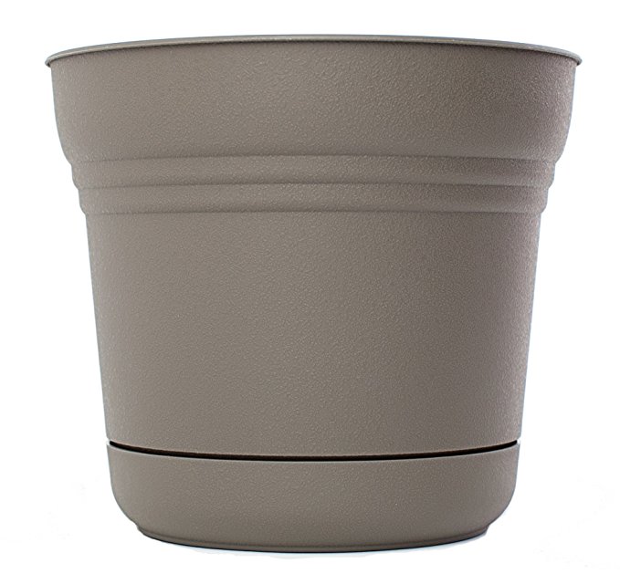 Bloem SP1460 Saturn Planter, 14-Inch, Peppercorn