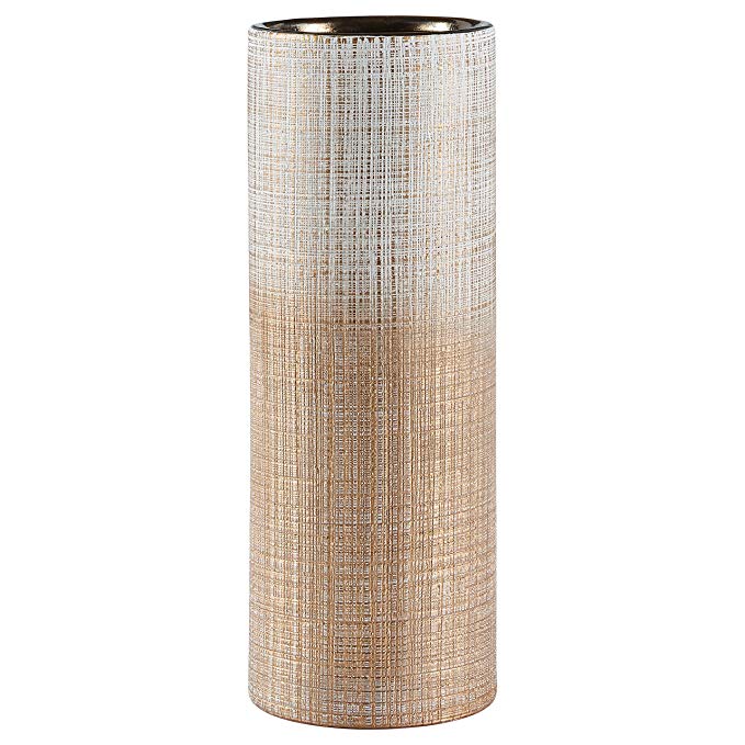 Rivet Rustic Textured Stoneware Vase, 11